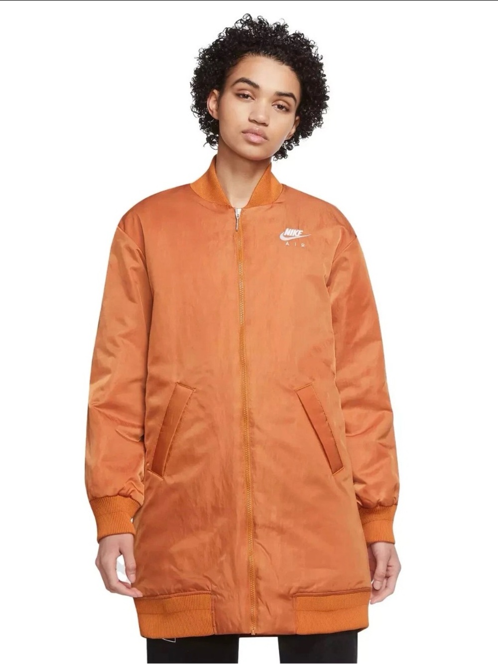 NIKE WOMENS AIR THERMA FIT SPORT SPICE BOMBER JACKET SIZE LARGE